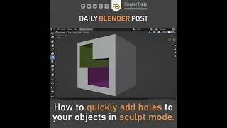 Quick Way to Model Holes in Blender