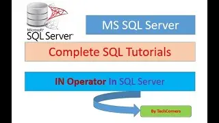 Part 24 IN Operator | IN Operator in SQL Server | For Beginners | SQL Tutorial