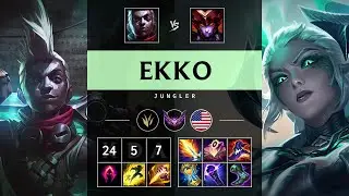 Ekko Jungle vs Shyvana: Godlike - NA Master Patch 14.18