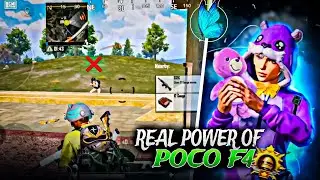 REAL POWER OF POCO F4 | BEAST DEVICE IN 2024 ? | 1v4 Clutches In Bgmi💥 Nikhilgaming2in1