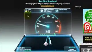 15mbps Broadband Connection - Testing The Speed With Speedtest.net ( 2013 )