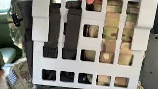 3D printed portable clip-on molle panel