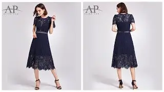 Одежда с AliExpress - Стильное кружевное платье