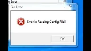 Error in Reading config file Problem)by Tech Help Community