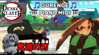 Demon Slayer 🎵 Gurenge 🎵 Piano Midi Kimetsu no Yaiba in The Legend Of Neverland