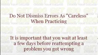 Stop Making Careless Errors In SAT Math