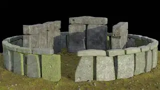 Blender around Stonehange make in Blender #3dblender #3dmodeling #3dmodel