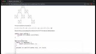 Exercise 17.3 (depthSum) Java Tutorial || Practice-It