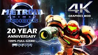 Metroid Prime 2 Echoes: 20th Anniversary Full Game 100% Playthrough 4K HD Textures Graphics Mod