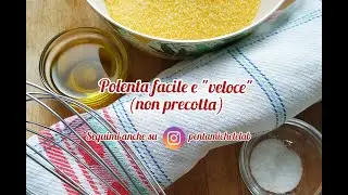 Polenta semplice e veloce (non precotta)!