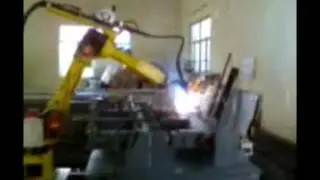 Fanuc robot for axle welding application | Samarthan Systems