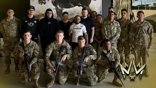 EMPIRE VISITS MILITARY BASE & TRAINS W REAL SOLDIERS