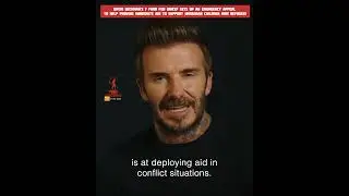 David Beckham's 7 Fund for UNICEF set up an Emergency Appeal to support Ukrainian Displaced Children