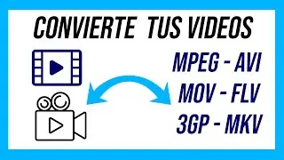►Convert VIDEOS to MP4 (MPEG - AVI - MOV - FLV - 3GP - MKV) Any Format. EASY 👌👌