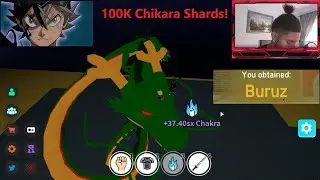 Rolling for Asta with 100K Chikara Shards (Anime Fighting Simulator) Roblox