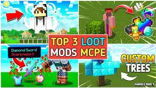 Top 3 Op Loot Mod For Minecraft Pocket Edition || Best Minecraft Mods 1.19