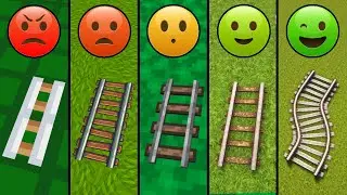 all rails with different emoji in Minecraft