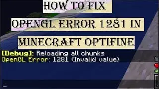 How to hide GLerror 1281 in Minecraft Optifine