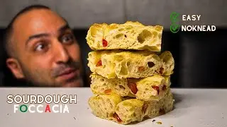 Sourdough Focaccia (No knead Easy Bread)