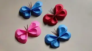 Paper Butterfly | DIY | Paper Butterfly Making | Origami Butterfly | Easy Paper Butterfly Origami -