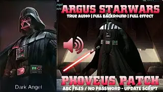 Argus Starwars Darth Vader Script | True Audio, Full Effect | ABC File By ArthurTzy | Mobile Legends