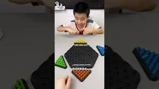 連鎖三角棋，非常鍛鍊孩子的觀察力與專注力，親子互動增進感情