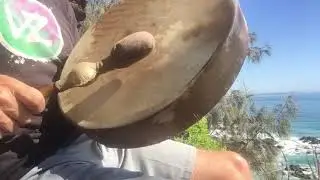 Theta tempo drumming from the clifftop cave