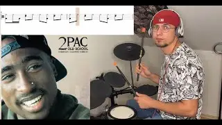 How to play Tupac Old School on Drums | 2pac Old School Drum cover | Easy songs for beginner drumer