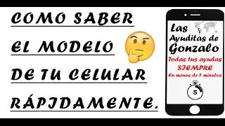 Como saber el modelo de tu celular - TRUCO 2024!