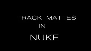 "Track Matte"  in Nuke....Simple & easy