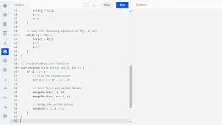 C Program to Implement In-Place Merge Sort || In-Place Merge Sort in C ||Coding Guide for Beginners