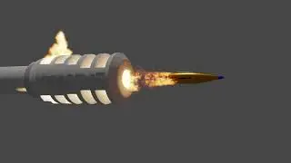 Muzzke Brake W.I.P.  video - Blender 3.0