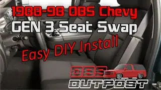1988-99 Chevy GMC OBS Truck Seat Swap - Cheap DIY Upgrade to 2007-2013/14 GM Bucket Seats.