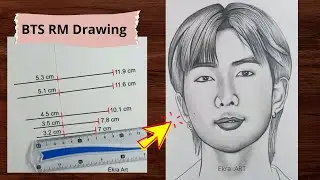 How to draw BTS RM - Easy Step by Step Drawing for Beginners || Drawing tutorial