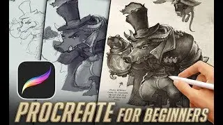 Beginners guide to Procreate (Canvas + tools + layers + effects)