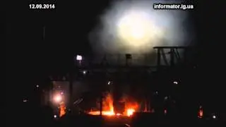 Харьков ж/д. Горят цистерны с реактивным топливом 12.09.14