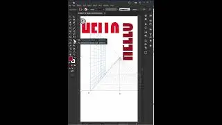 How to create Perspective text in Adobe Illustrator #shortsvideo #shorts #shorttutorials