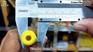 JUAL FRAME FIBER 11,0 MM PANJANG 58 CM WARNA KUNING, FRAME UNTUK TENDA DOME KAPASITAS BESAR BIG DOME