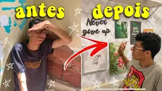 TRANSFORMEI MEU QUARTO DO ZERO GASTANDO POUCO *me surpreendi!!* + TOUR 🤩 | Gustax