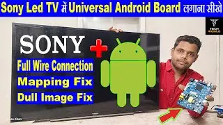 sony led tv universal board installation | sony led tv android motherboard installation