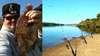 Донка в деле ,Осень ,Мы с рыбой . Сamping ,fishing,bushcraft,