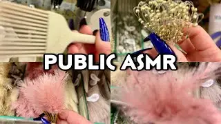 GIVING YOUR FACE PUBLIC DISPLAYS OF AFFECTION 💋 PUBLIC ASMR TOUCHING, TAPPING & SCRATCHING