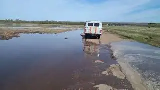 Река Бирюса подступила к селу Бирюса