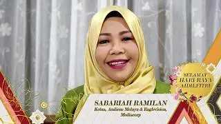 Ucapan khas Hari Raya oleh Puan Sabariah Ramilan