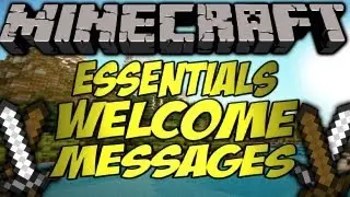 Minecraft Bukkit Plugin - Setting the essentials welcome message!