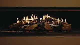 Kalfire E-one 130S Flames Gasfire Warm View