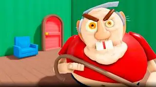 ESCAPE EVIL GRANDPA! OBBY Gameplay Walkthrough No Death 4K