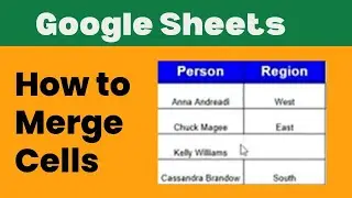 How to Merge Cells in Google Sheets
