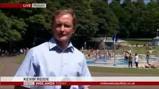 Walsall Arboretum Splash Pad - BBC Midlands Today Summer 2014