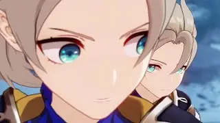 Albedo Kills Imposter Albedo Fight Scene